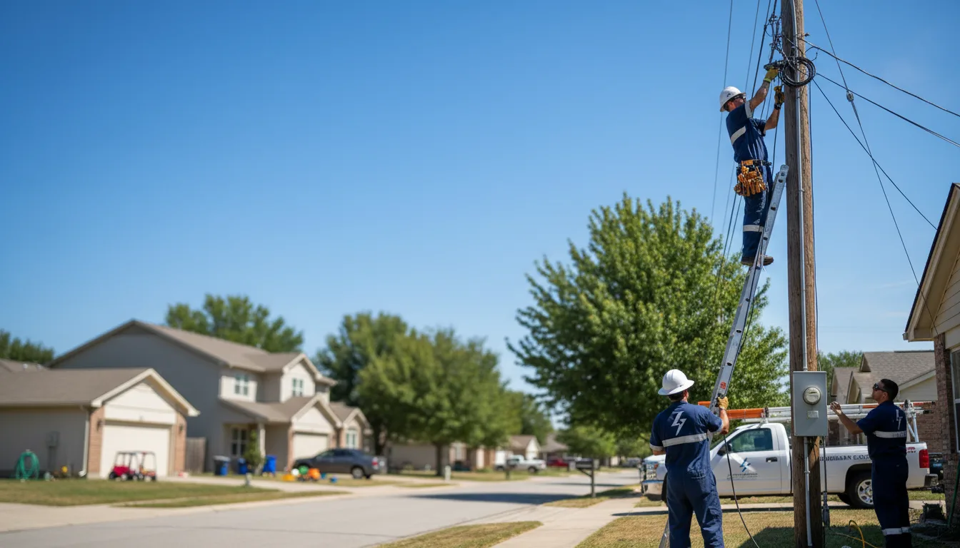 Residential electrician providing installation services in Olivet, SD